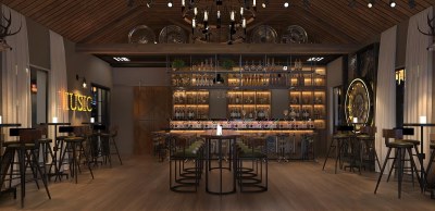 工业风酒吧3D模型下载